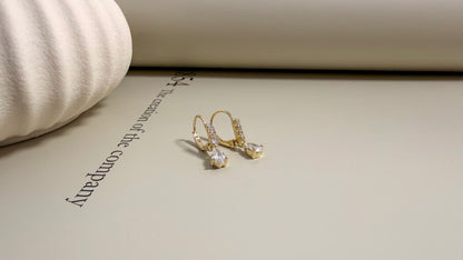 Elegance Pear Drop Earrings - Velani Jewelry