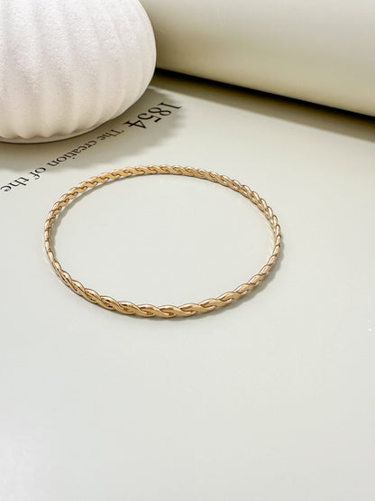 Velani Jewelry Woven Wire Bangle Bracelet