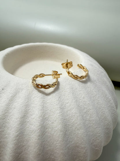 Velani Jewelry Woven C Hoop