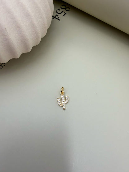 Velani Jewelry Desert Cactus CZ Pendant