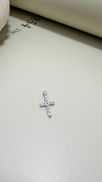 Velani Jewelry Moissanite Cross Pendant - Sterling Silver