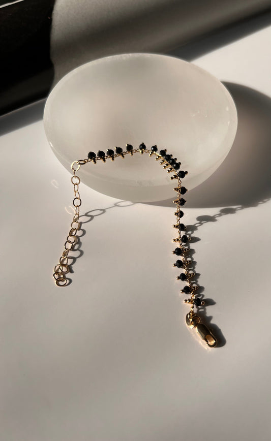 Velani Black Beads Bracelet