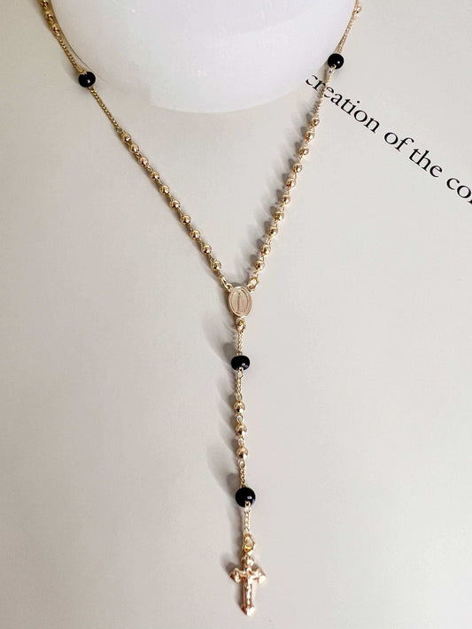 Velani Black Beads Rosary