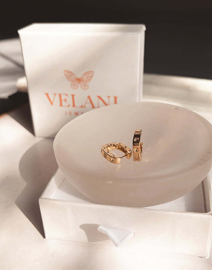 Velani CZ Square Earrings