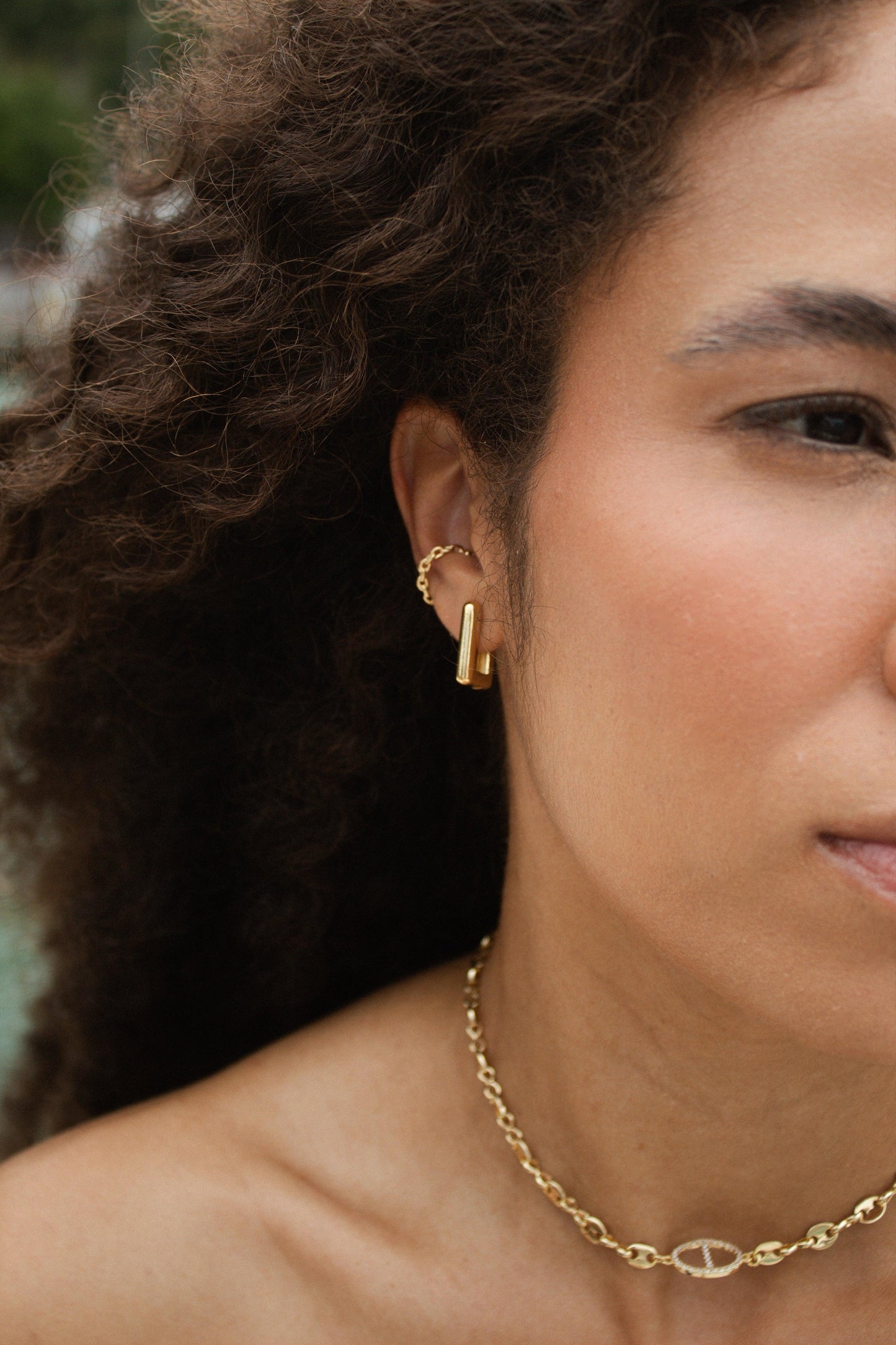 Velani Chubby Rectangle Earrings