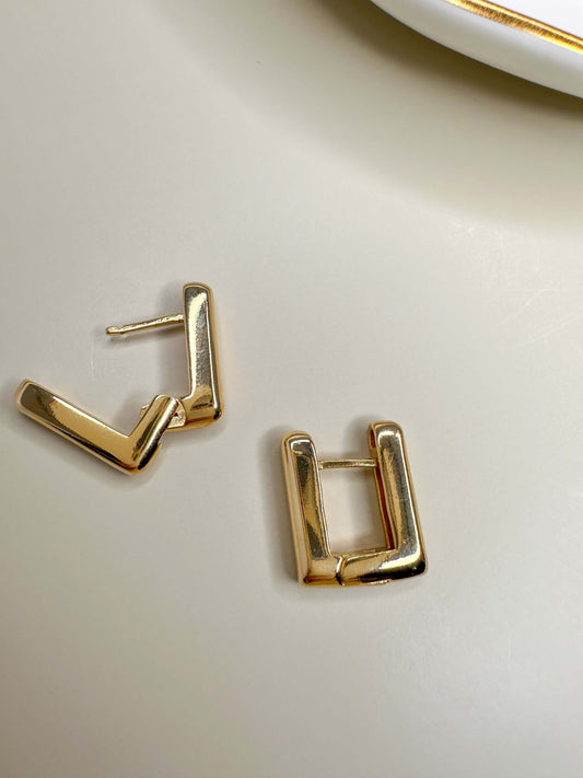 Velani Chubby Rectangle Earrings