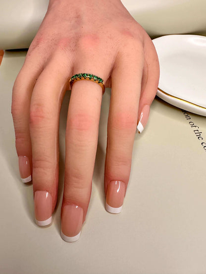 Velani Emerald CZ Ring