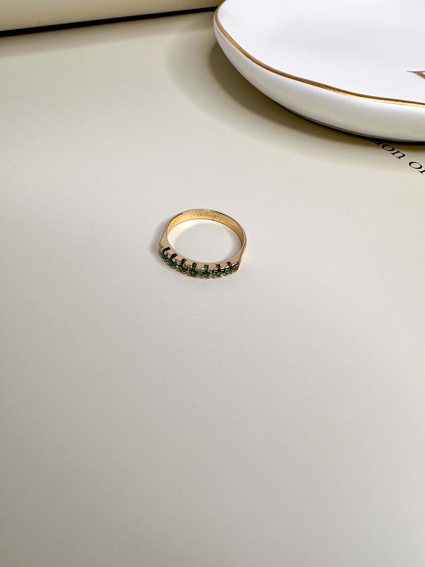 Velani Emerald CZ Ring