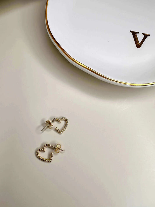 Velani Heart Beads Earrings