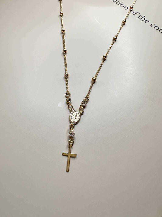 Velani Jewelry 3 CZ Rosary