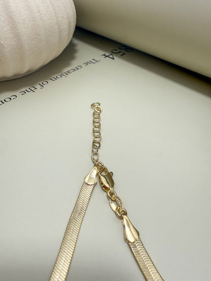 Velani Jewelry 4mm Herringbone Anklet