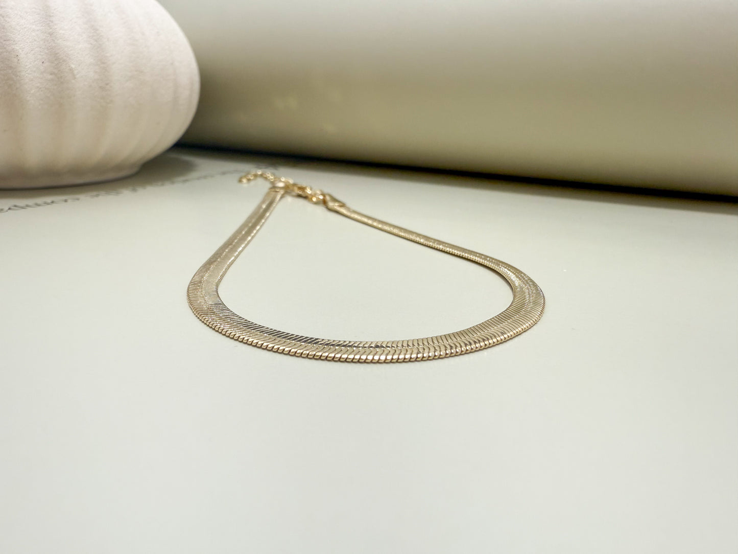 Velani Jewelry 4mm Herringbone Anklet