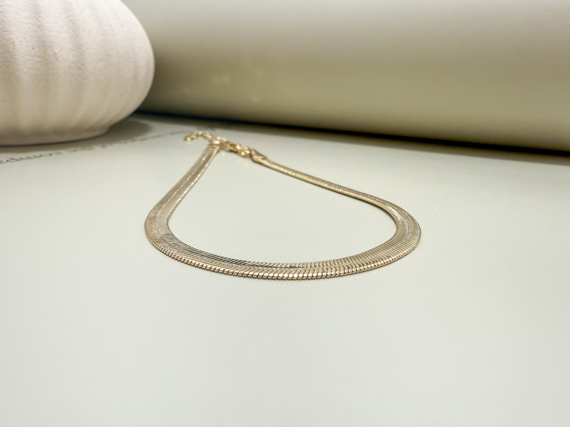 Velani Jewelry 4mm Herringbone Anklet