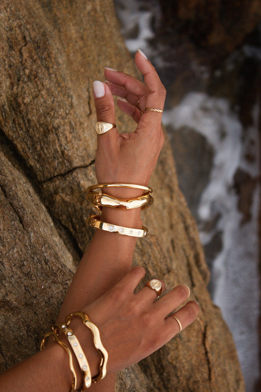 Velani Jewelry Arc Bangle Bracelet