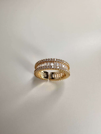 Velani Jewelry Baguette and Pave CZ Ring