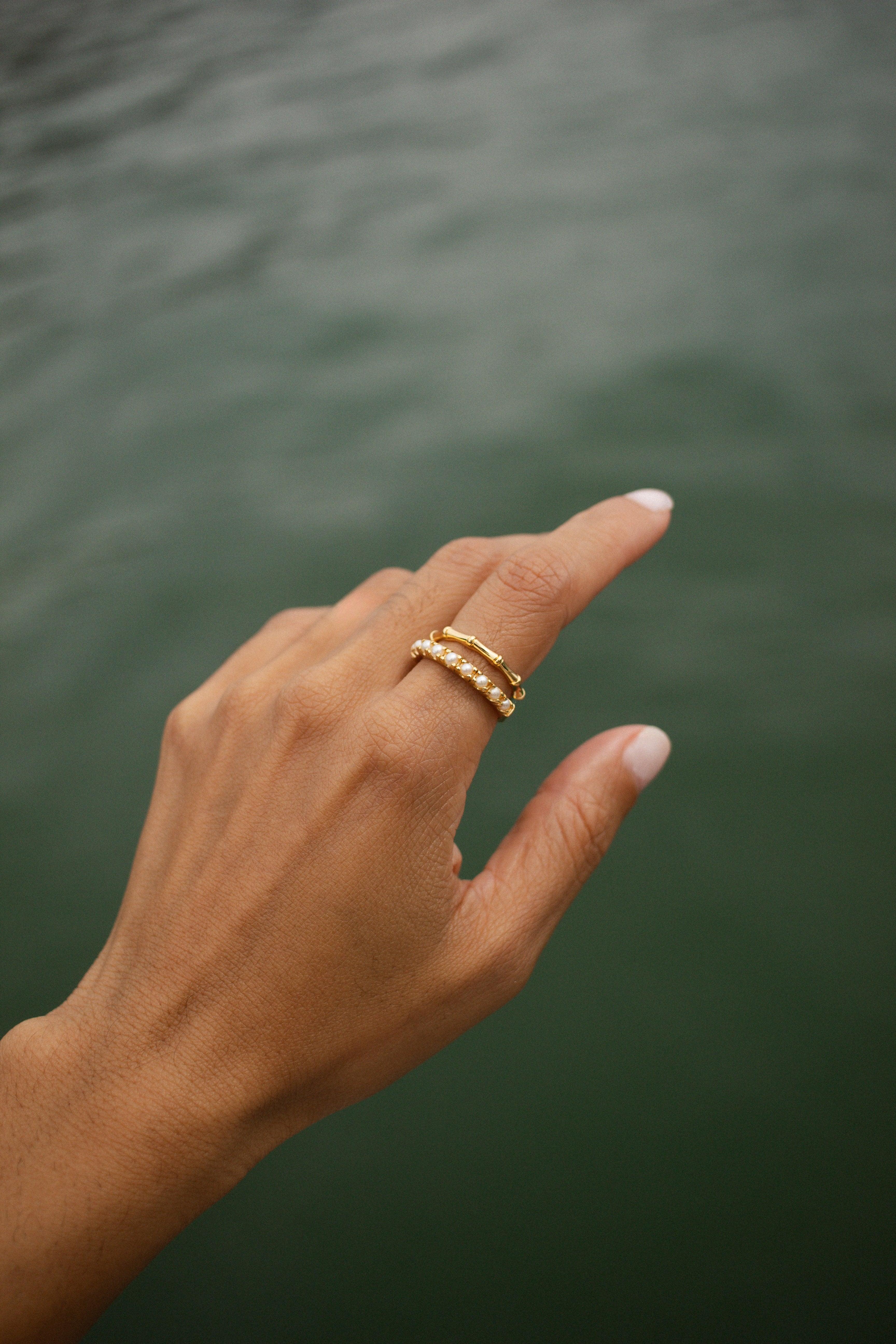 Velani Jewelry Bamboo Stackable Ring – VELANI JEWELRY