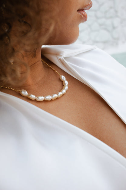 Velani Jewelry Baroque Pearl Necklace