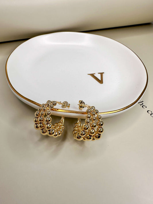 Velani Jewelry Beads Rows Earrings