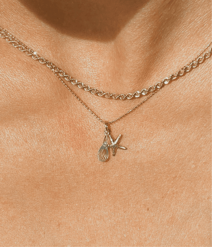 Velani Jewelry Briolette and Starfish Pendant