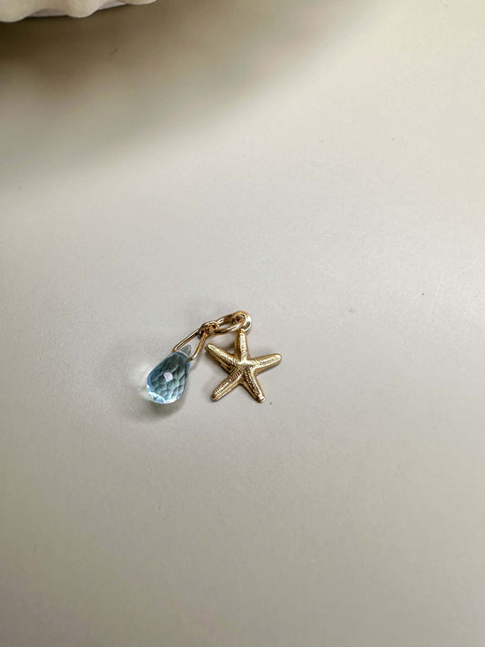 Velani Jewelry Briolette and Starfish Pendant