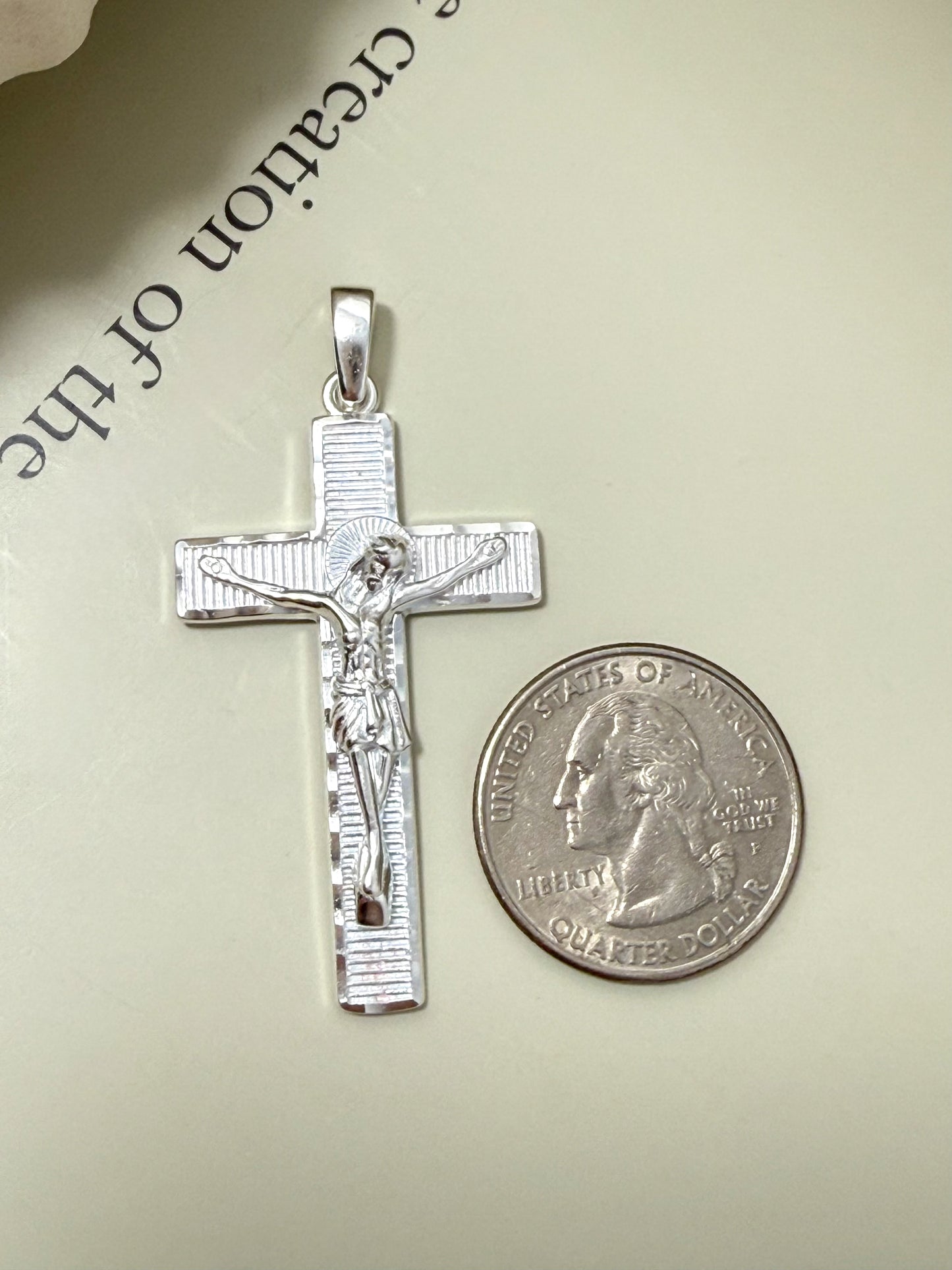 Velani Jewelry Crucifix Pendant in Sterling Silver