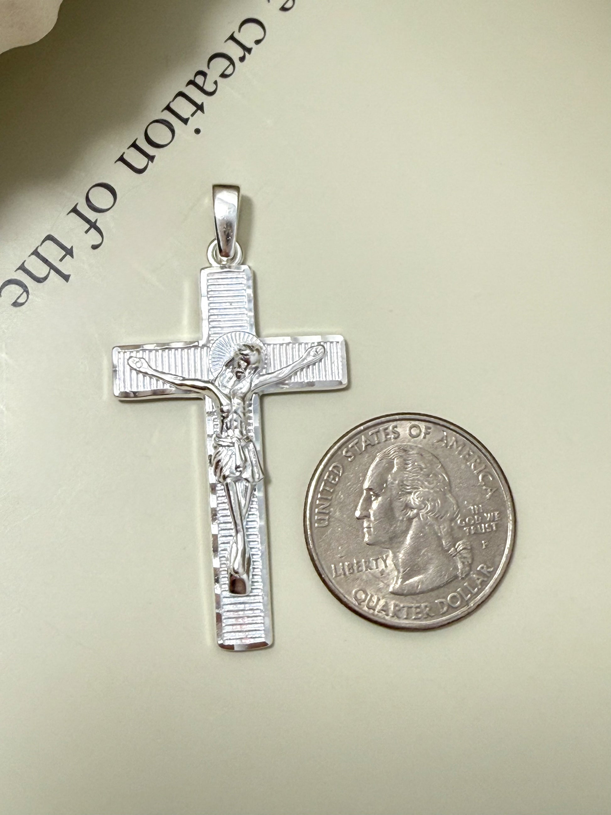 Velani Jewelry Crucifix Pendant in Sterling Silver