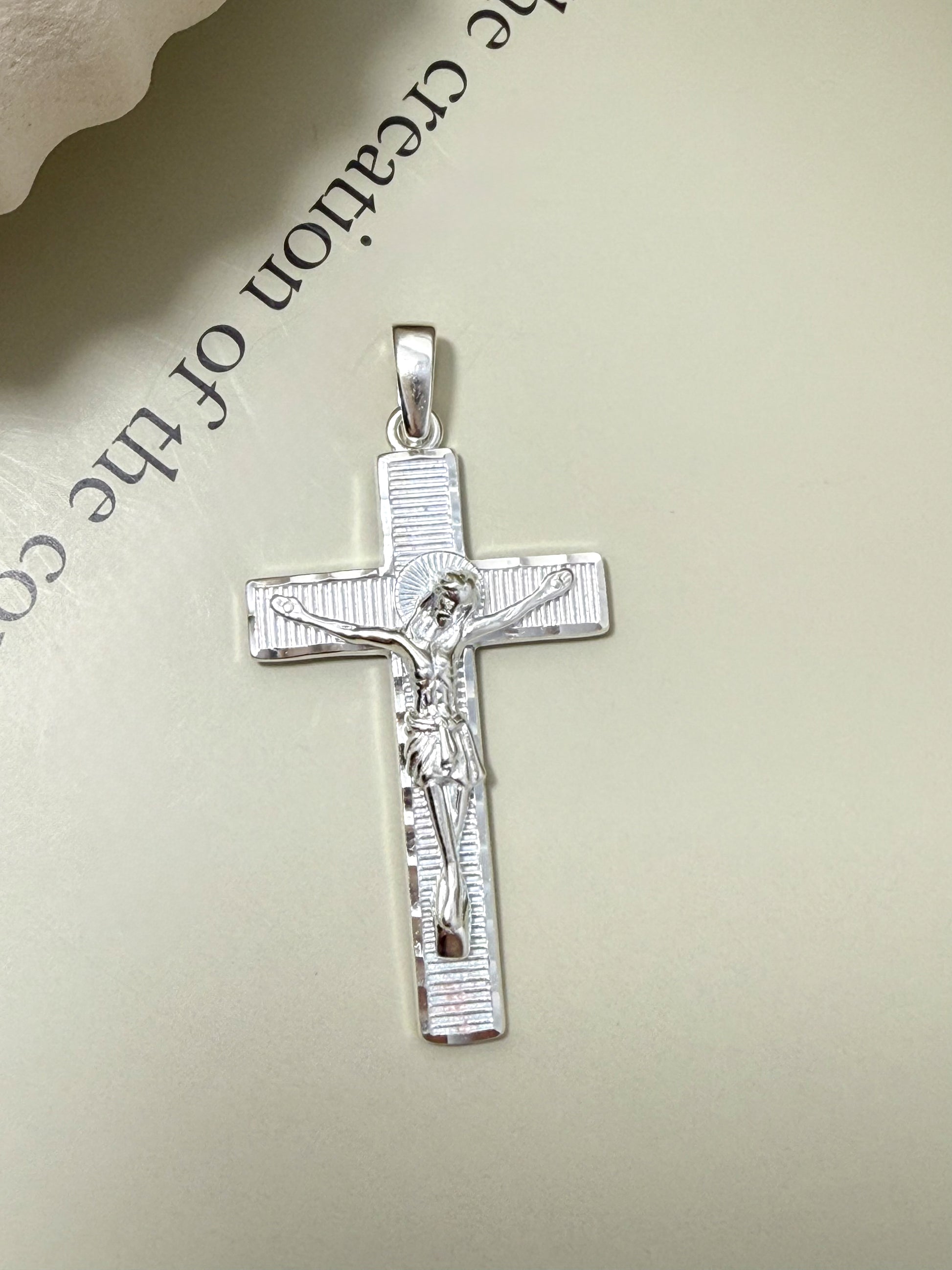 Velani Jewelry Crucifix Pendant in Sterling Silver