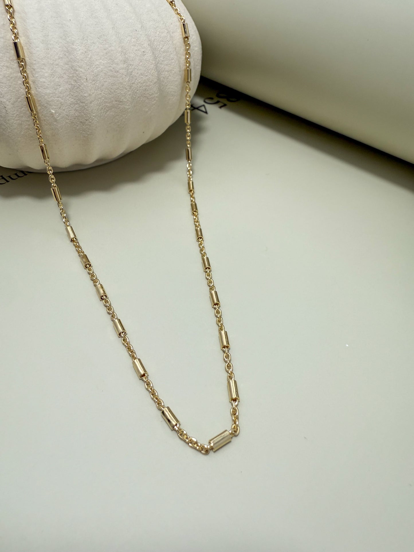 Velani Jewelry Cylindra Chain Necklace