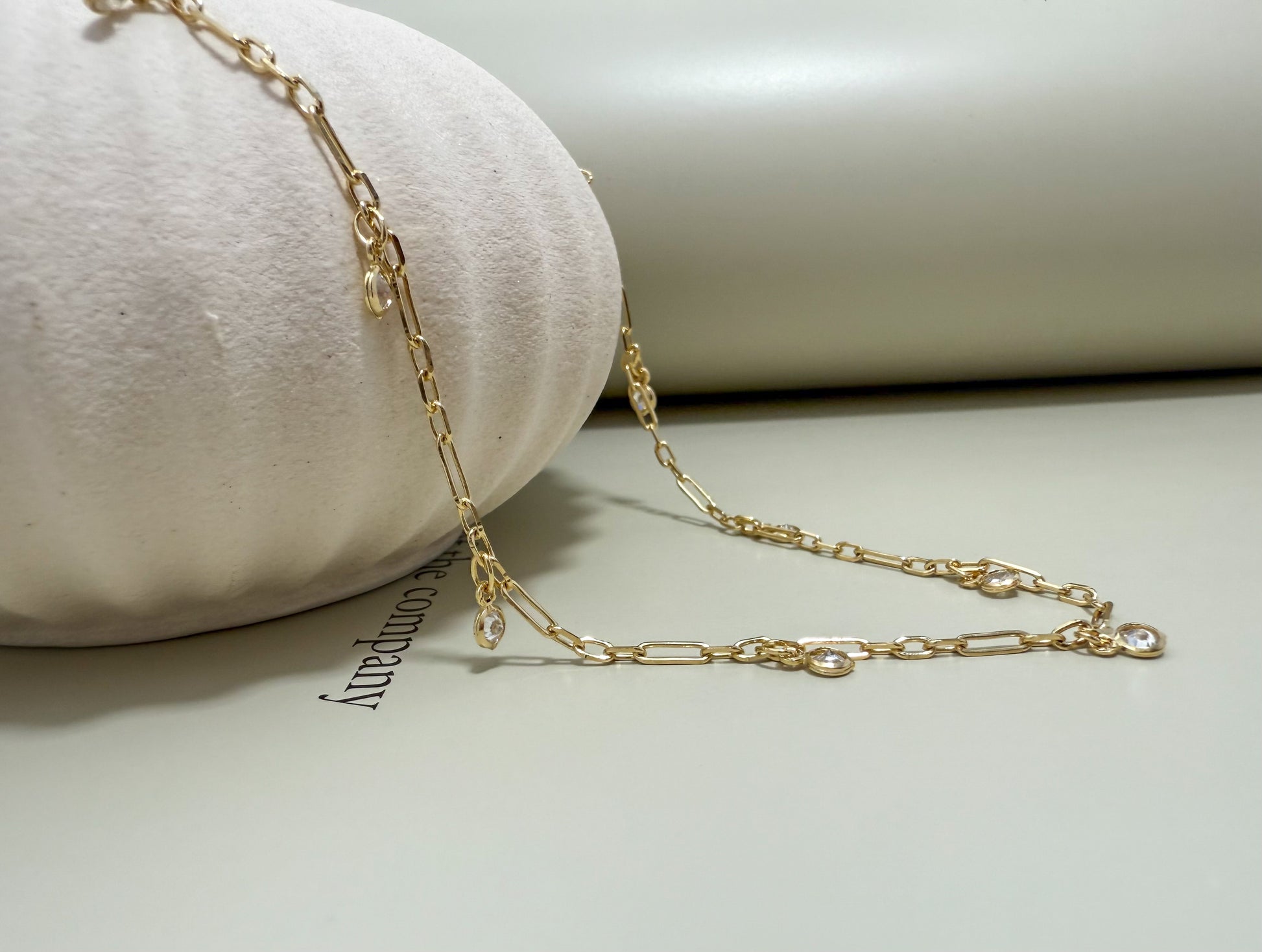 Velani Jewelry Dainty Bezel Charm Necklace