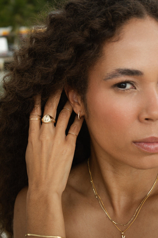 Velani Jewelry Dainty CZ Half Hoop Earrings