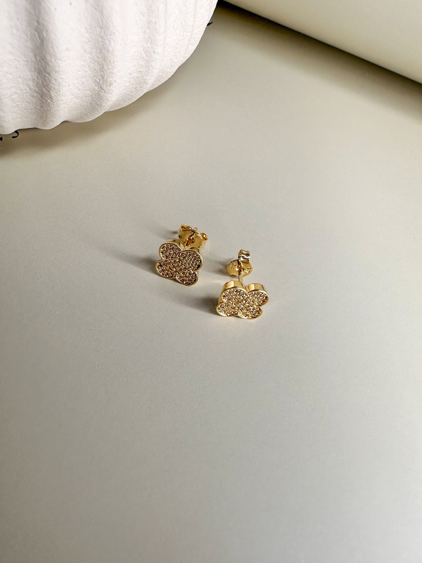 Velani Jewelry Dainty Clover Earrings