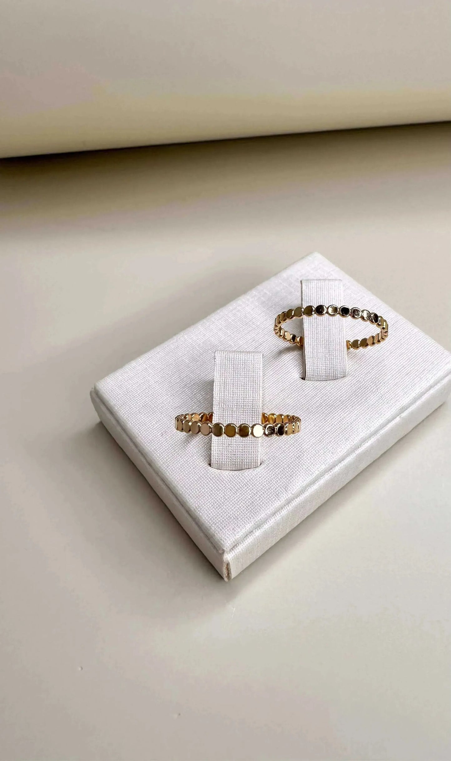 Velani Jewelry Dainty Flat Ball Ring