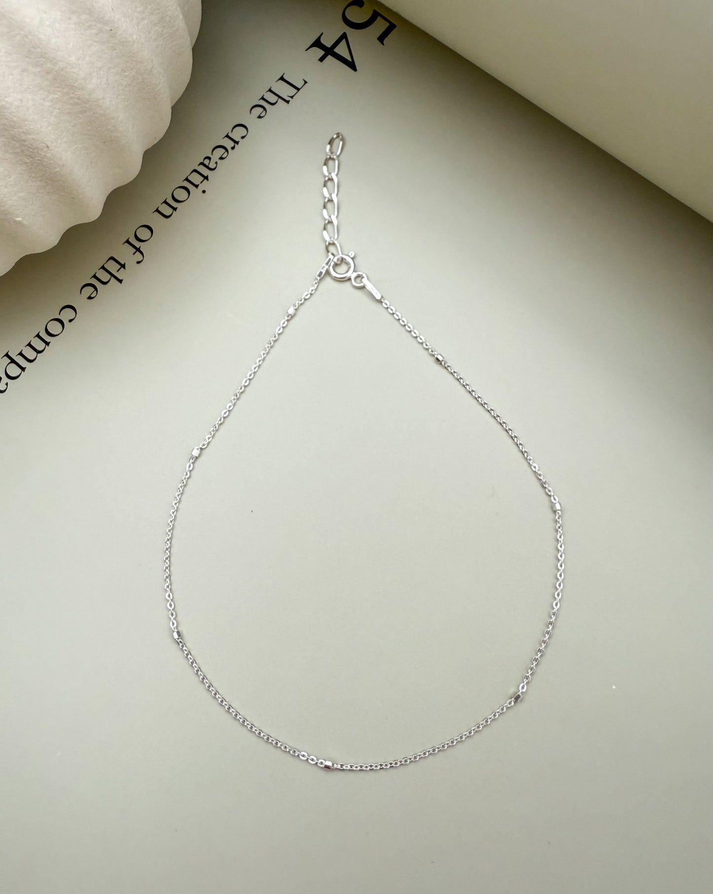 Velani Jewelry Dainty Link Anklet – Sterling Silver