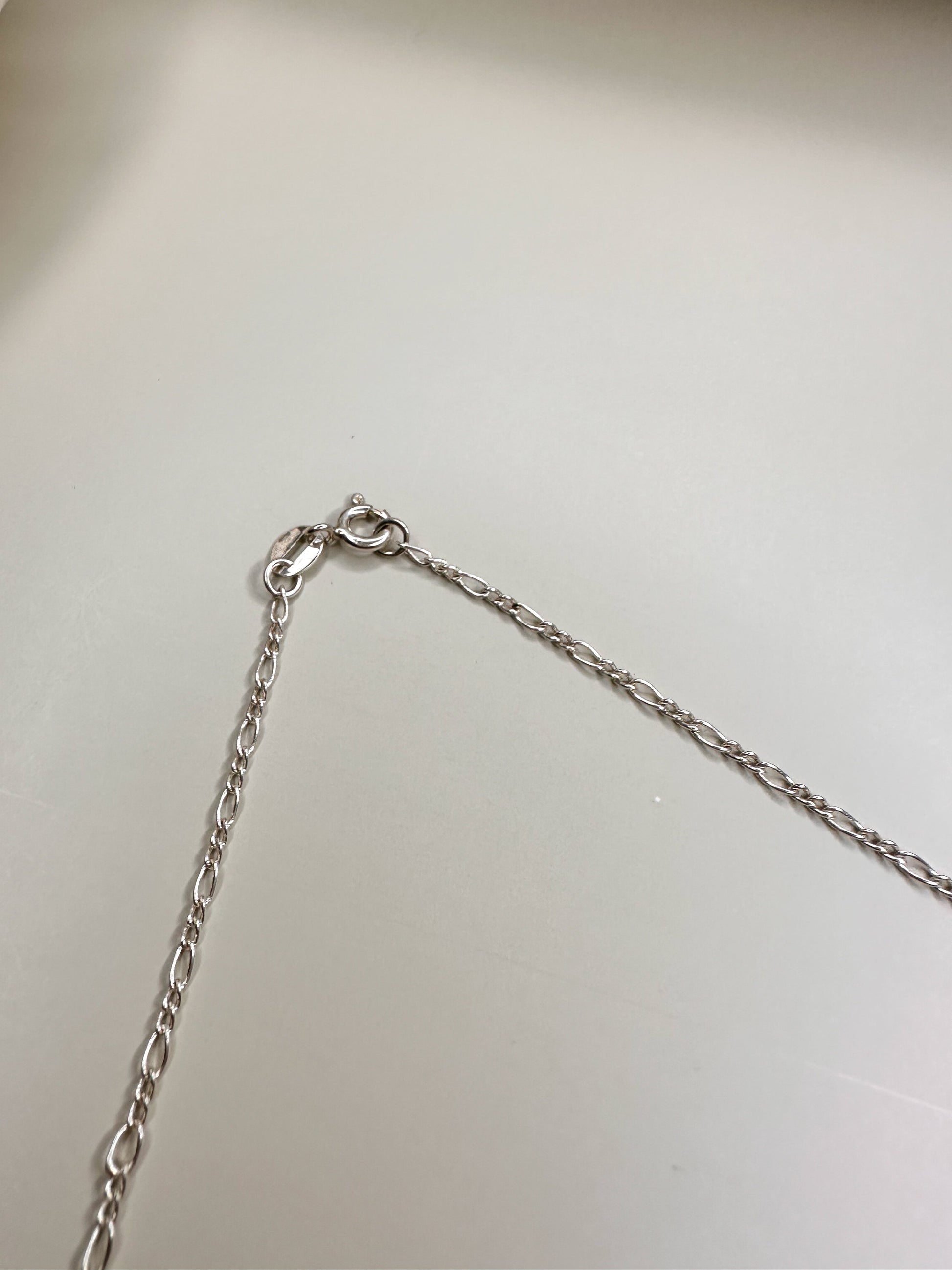 Velani Jewelry Dainty Rounded Figaro Necklace in Sterling Silver, handcrafted in Brazil, nickel-free and waterproof.