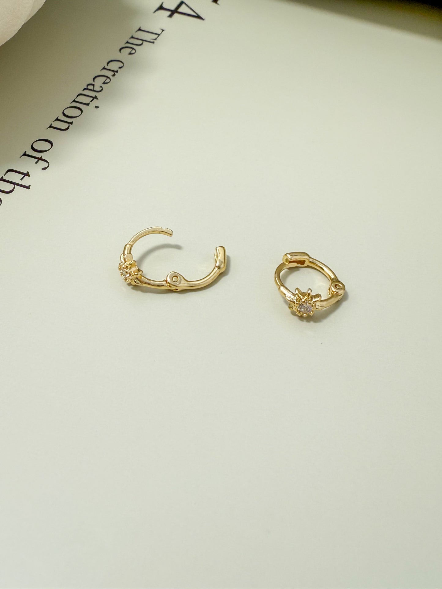 Velani Jewelry Dainty Soleil Clicker Earrings