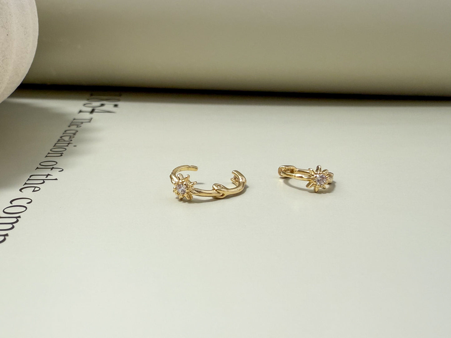 Velani Jewelry Dainty Soleil Clicker Earrings