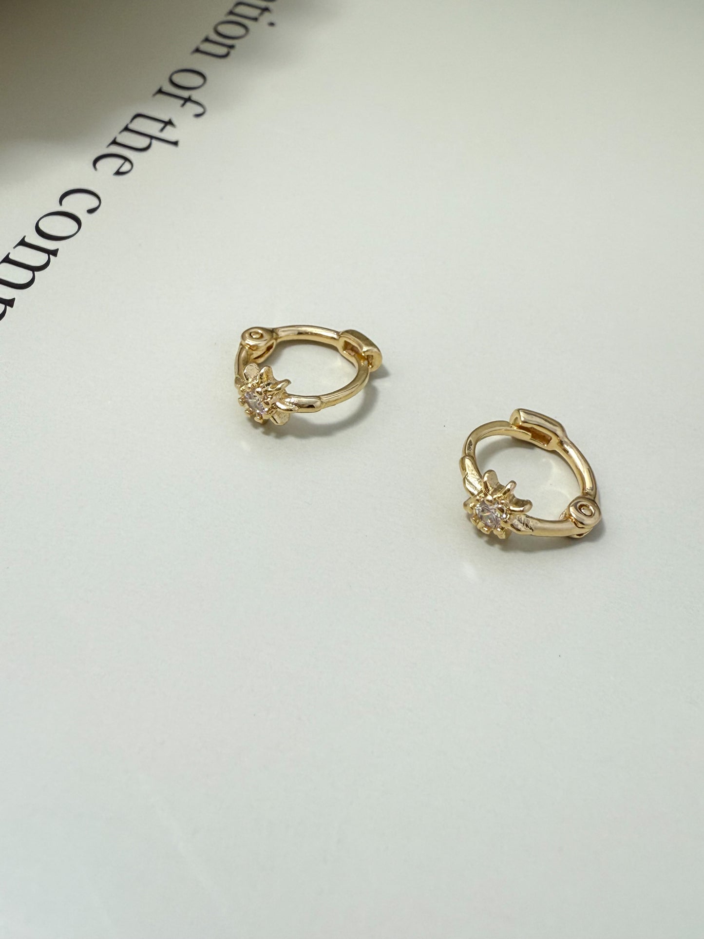 Velani Jewelry Dainty Soleil Clicker Earrings