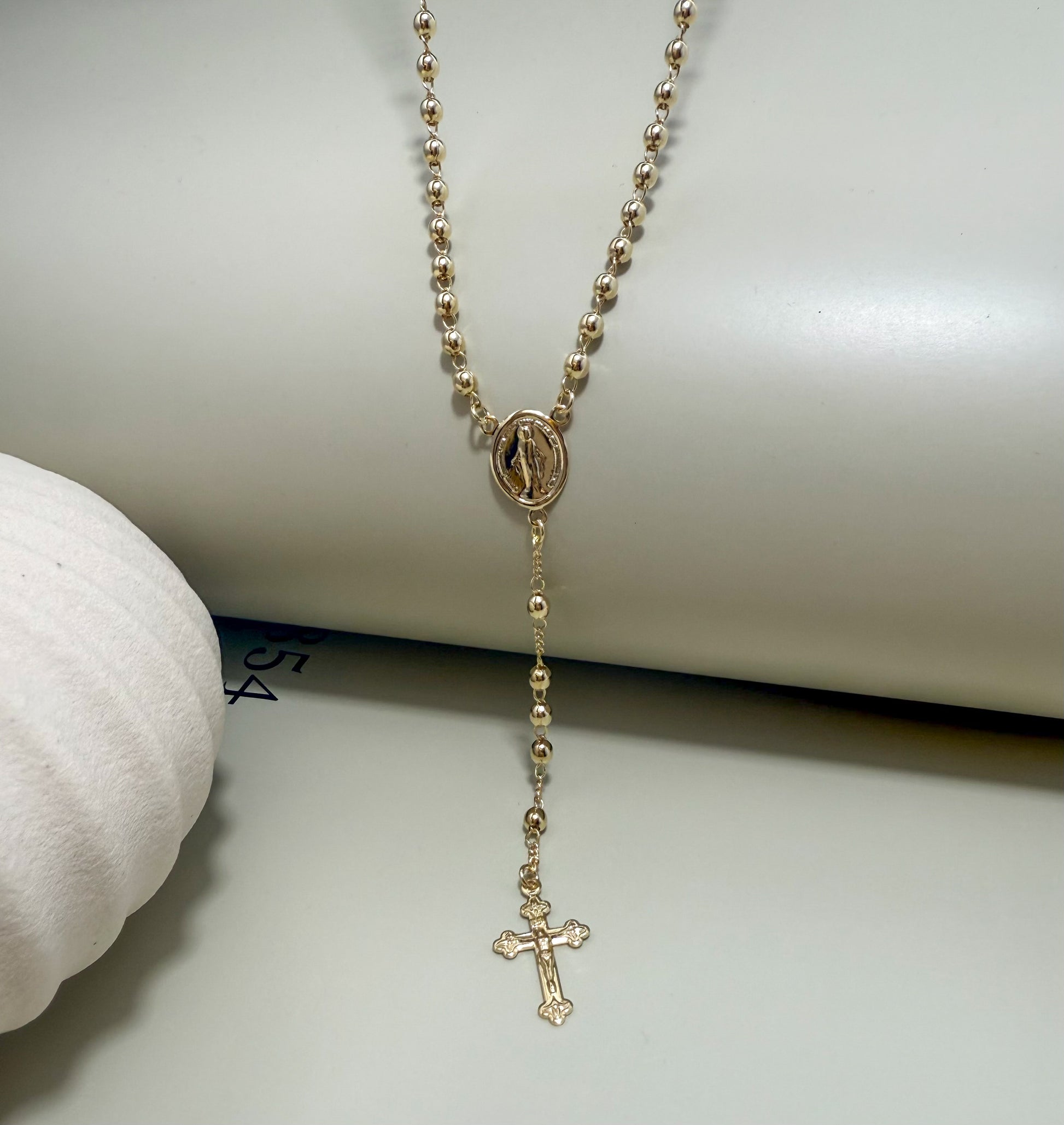 Velani Jewelry Devotion Rosary Necklace