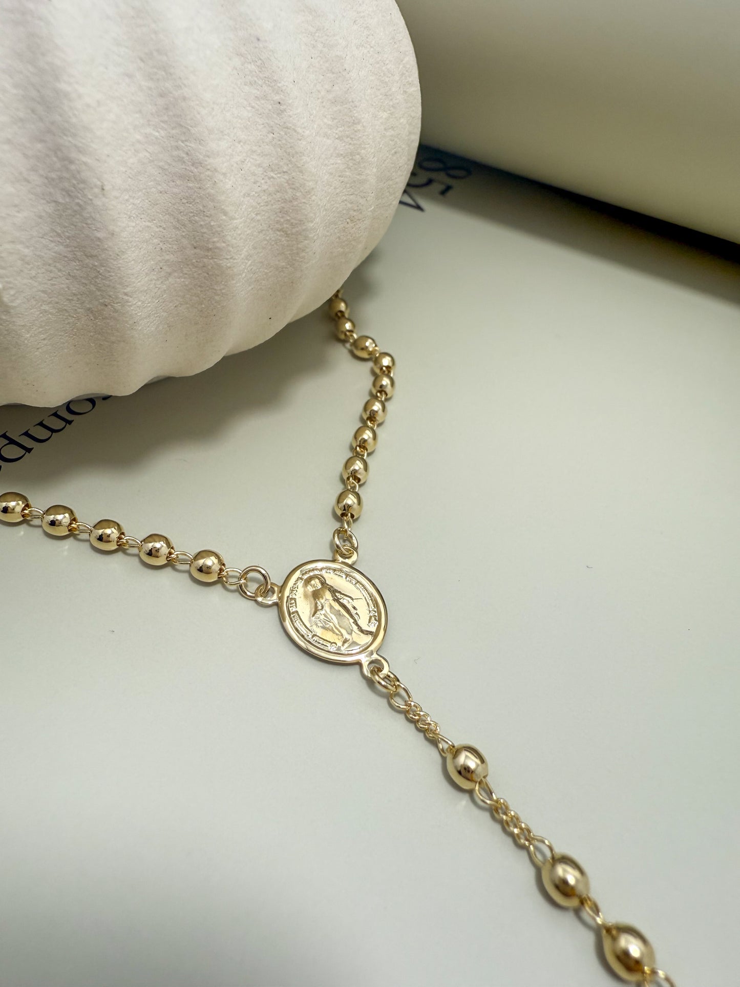 Velani Jewelry Devotion Rosary Necklace