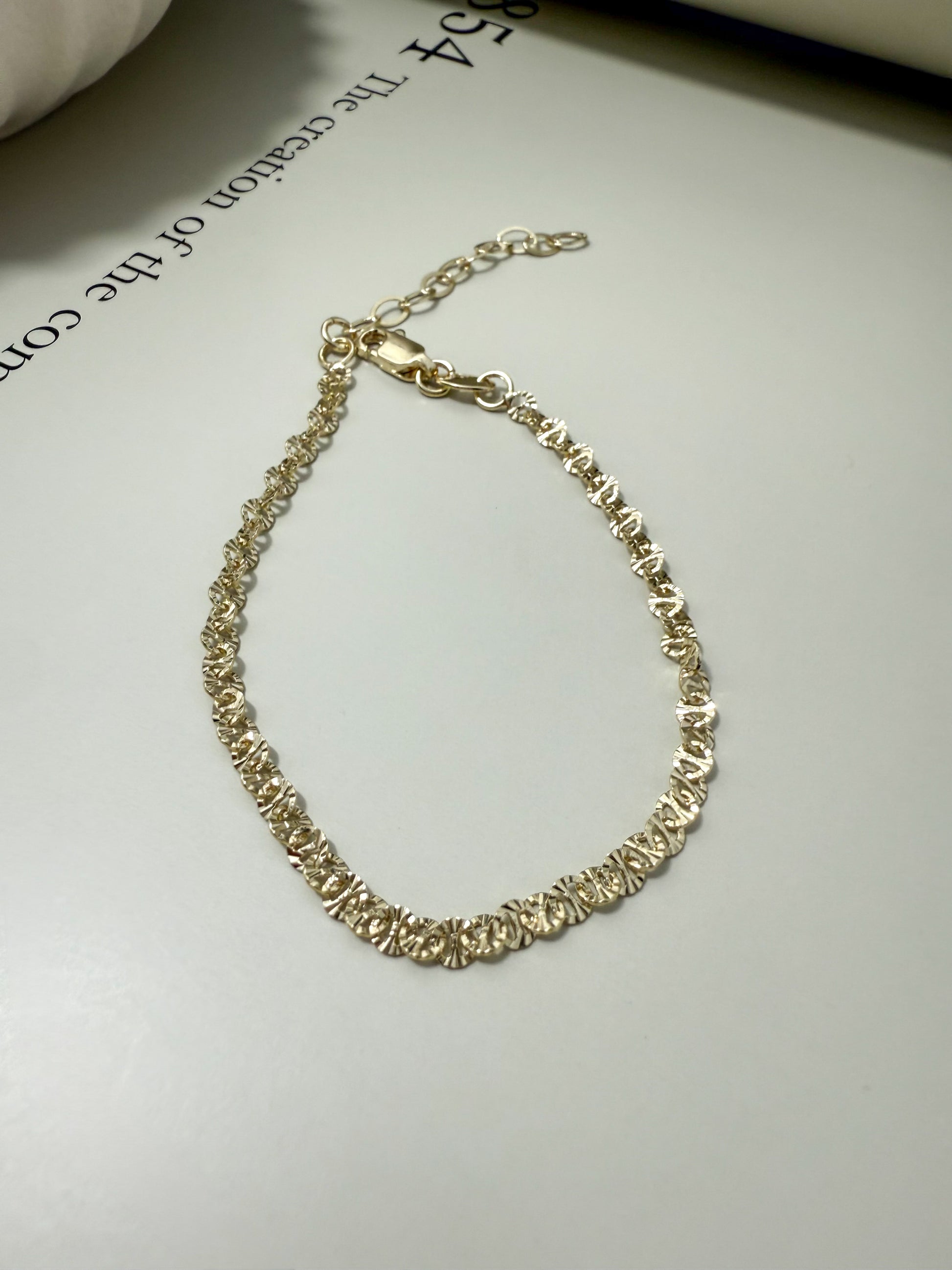 Velani Jewelry Diamond Cut Mariner Bracelet