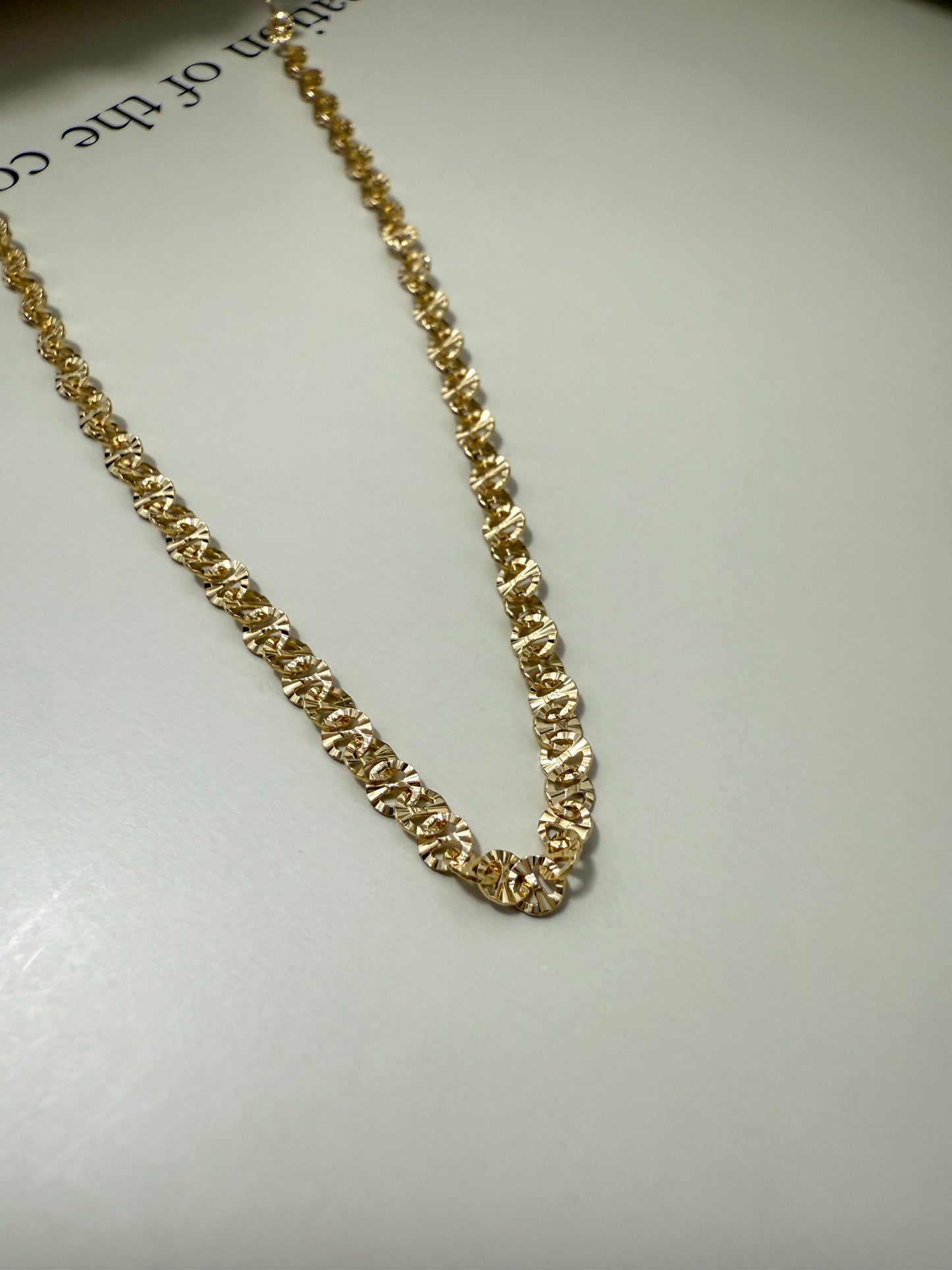 Velani Jewelry Diamond Cut Mariner Chain