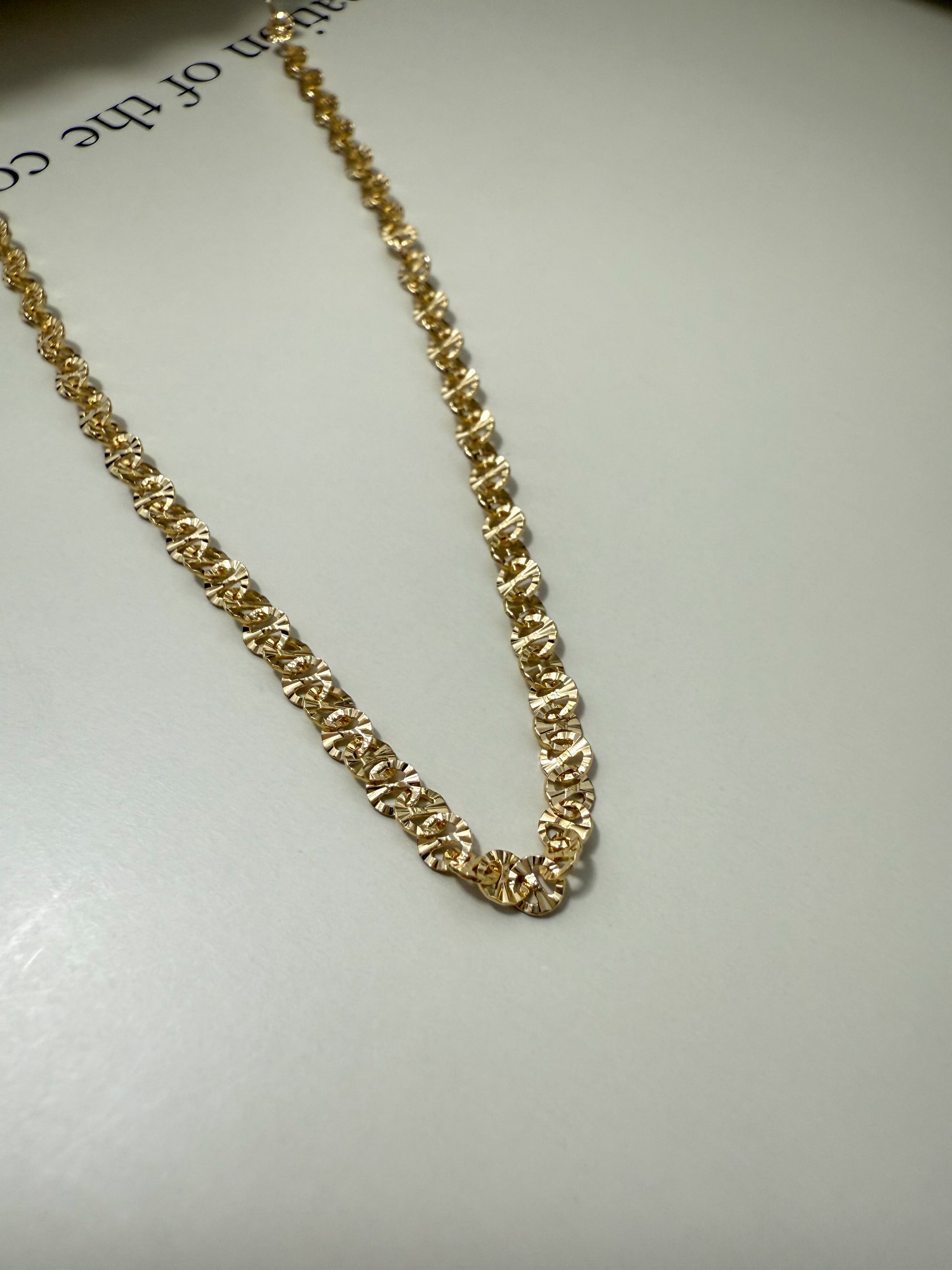 Velani Jewelry Diamond Cut Mariner Chain