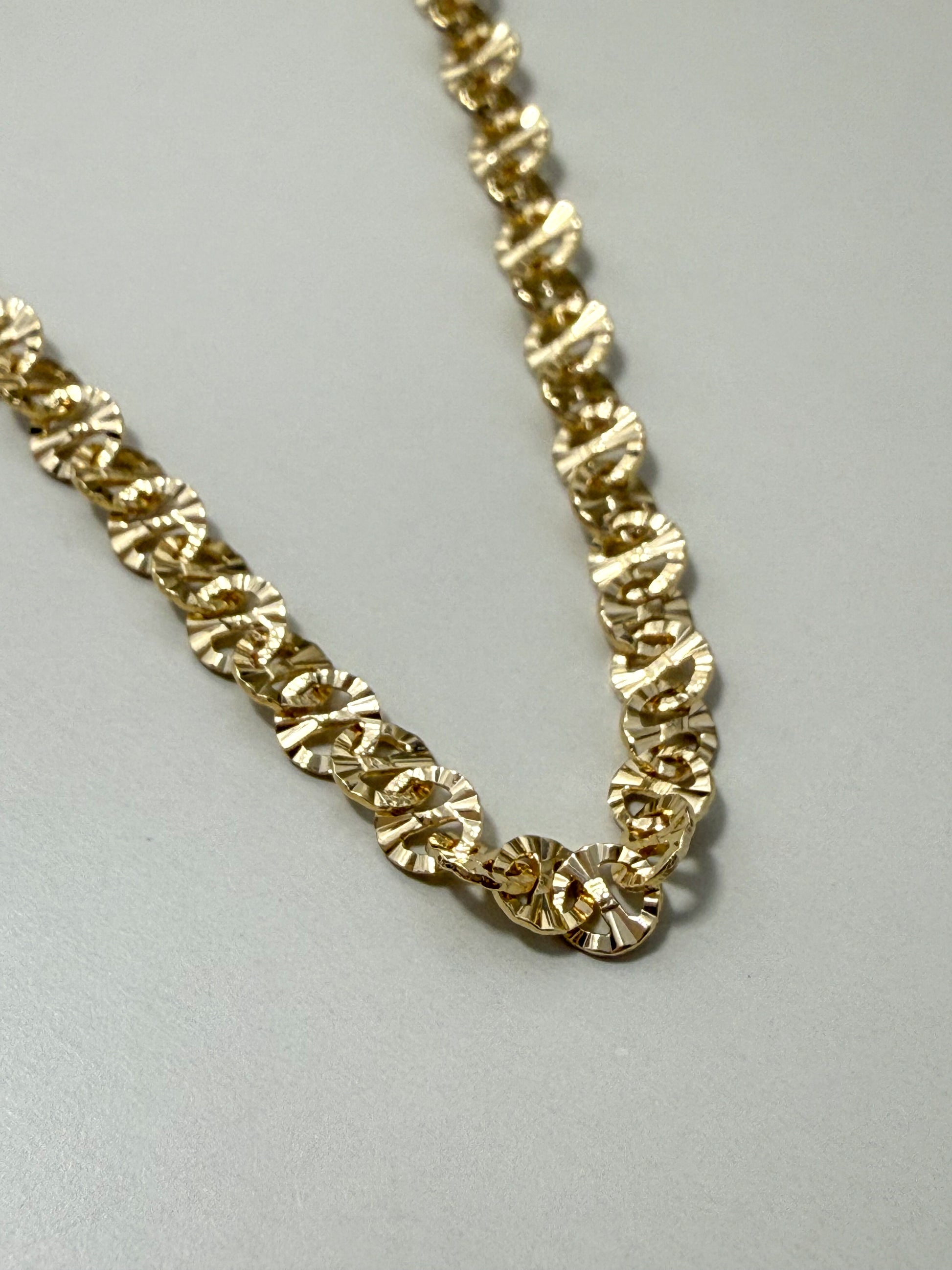 Velani Jewelry Diamond Cut Mariner Chain
