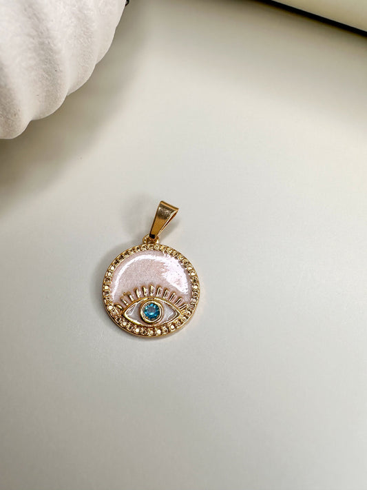 Velani Jewelry Eye Enamel Pendant