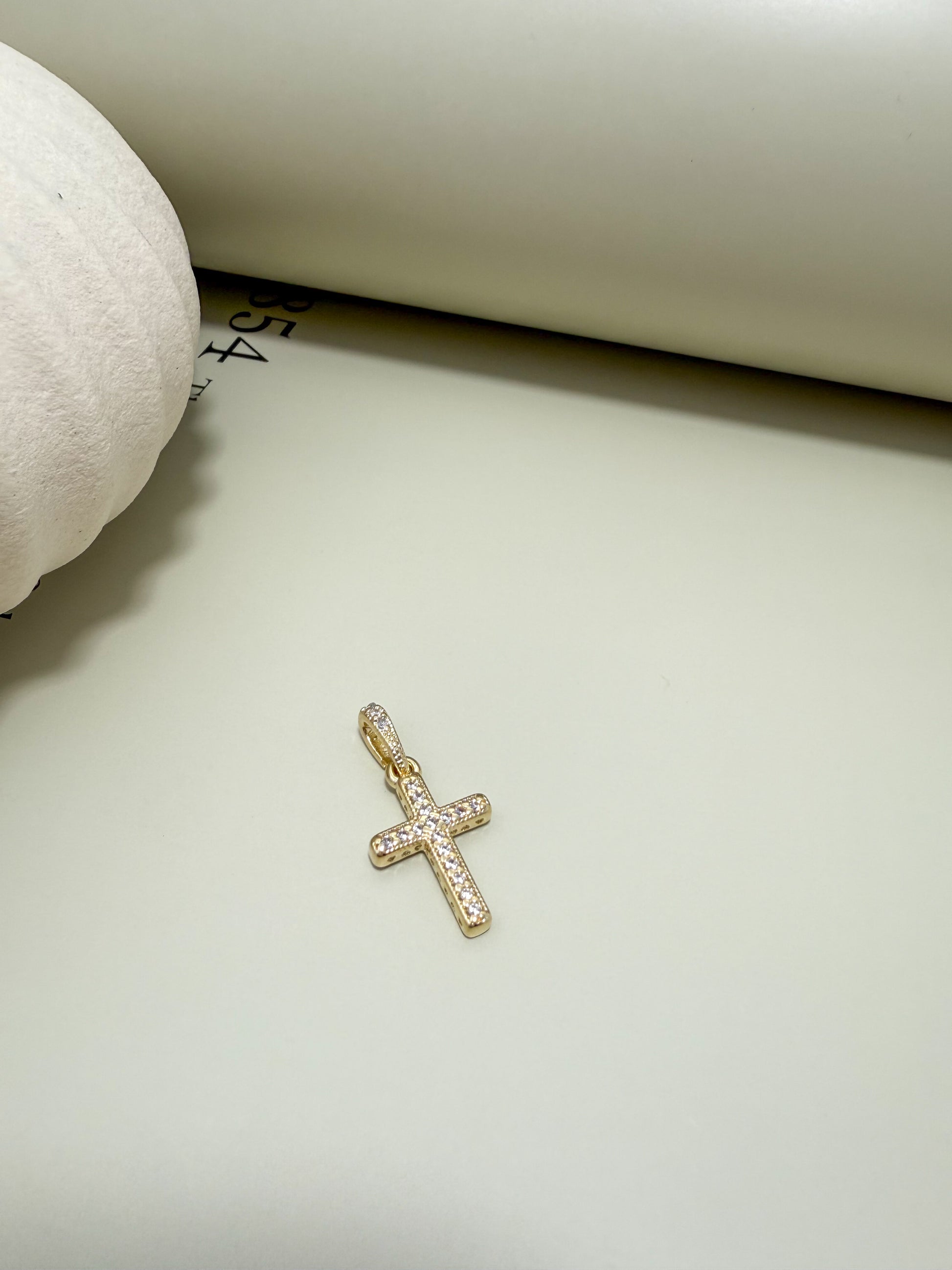 Velani Jewelry Fancy CZ Cross Pendant