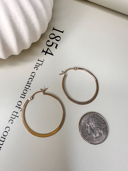 Velani Jewelry Finesse Hoop Earrings - 14K Gold Filled