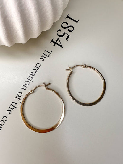 Velani Jewelry Finesse Hoop Earrings - 14K Gold Filled