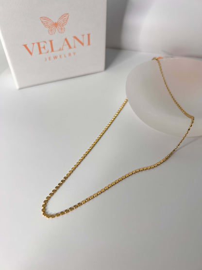 Velani Jewelry Flat Ball Necklace