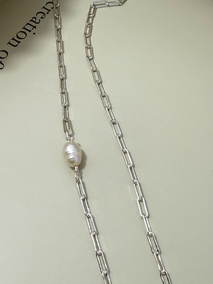 Velani Jewelry Flat Paperclip Bracelet Sterling Silver