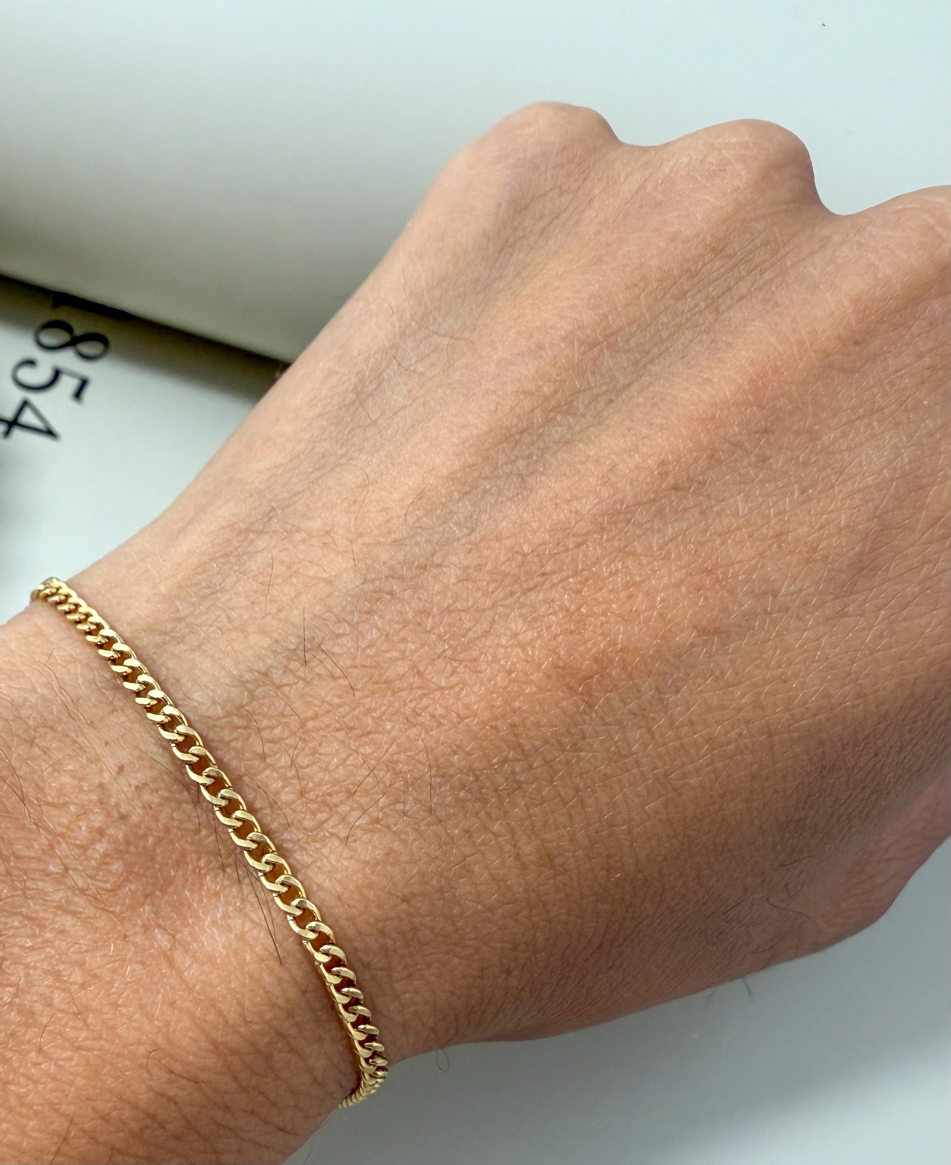 Velani Jewelry Gold Filled Dainty Cuban Bracelet